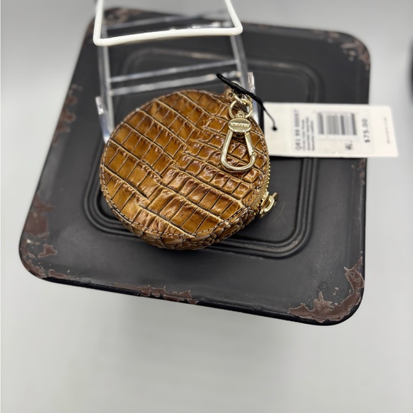 Brahmin Metallic Gold Round Coin Purse - Picture 11 of 15